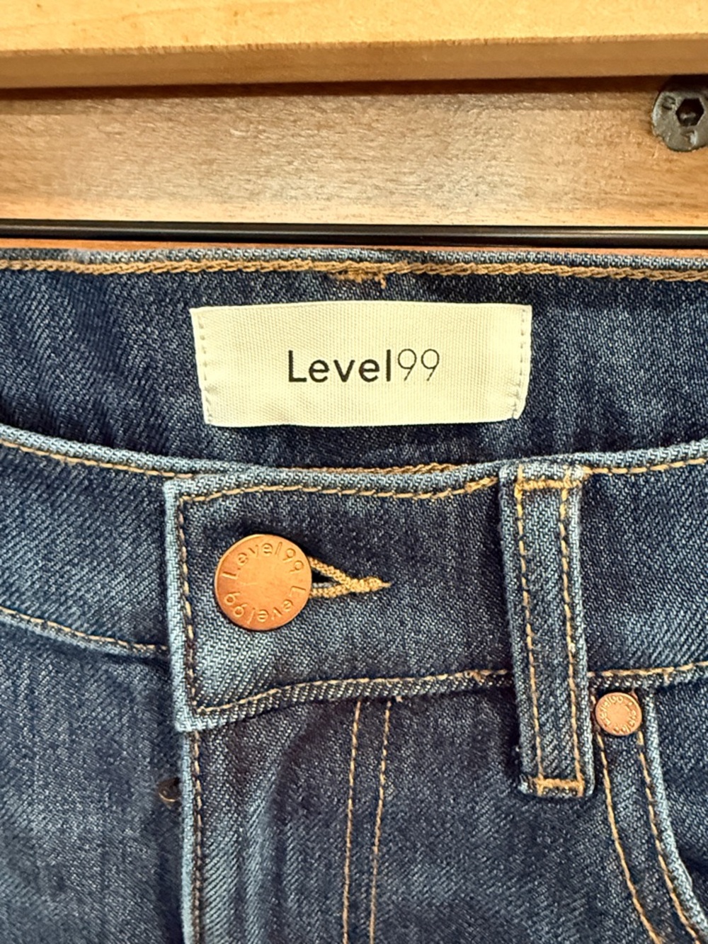 Level 99 Dark Blue Wide Leg Jeans Size 30 - Picture 2 of 6